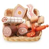 Image de Jouet Dinette Marchande en bois Panier osier Charcuterie Tender