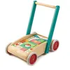 Image de Chariot de marche Blocs de construction en bois pour bébé