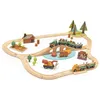 Image de Circuit de train en bois Pins sauvages 97 pièces Tender Leaf Toys®