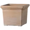 Image de Pot carré terre cuite Deroma Quadro Siena Toscana 39 x 39 x h.32,5 cm