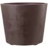 Image de Vaso à réserve d'eau plastique Deroma Millennium brownstone ø59 x h.49 cm