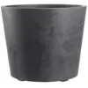 Image de Vase plastique gris anthracite  59 cm Deroma avec réserve d'eau