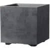 Image de DEROMA Pot de fleurs Cube Millennium R - 25 x H25 cm - Anthracite - A réserve deau