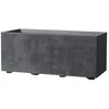 Image de Deroma Jardiniere Muret Millennium R - Anthracite - A réserve d'eau - 59 cm