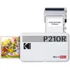 Image de KODAK Mini Retro 2 P210 - Mini Imprimante Connectée (Photo format Carte de Crédit 5,3 x 8,6 cm - 2,1 x 3,4'', Bluetooth, Batterie Lithium, Sublimation Thermique 4Pass, 8 photos incluses), Blanc