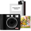 Image de Kodak Cam Mini Shot 4 Era - Appareil Photo Numérique Instantané & Imprimante Photo, Noir 4x4 (Appareil Photo + Papier Photo One-Touch)