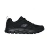 Image de Skechers pour homme. 52631 Patins de chenilles noirs (44), Tissu, Plat, 1 à 3 cm, Sport, Running