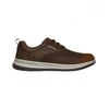 Image de Skechers pour homme. 65693 Baskets en cuir marron Delson Antigo (44), Plat, 1 à 3 cm, Lacets, Casuel