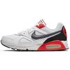 Image de Nike Homme Air Max Ivo Sportswear Shoe, White/Dark Grey-Habanero Red-Black, 40.5 EU