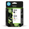 Image de HP 304 Noir et Trois Couleurs, Lot de 2 Cartouches Encre Originales