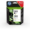 Image de Pack de 2 Cartouches d'encre HP 303 Noir et Trois Couleurs en occasion ou reconditionné