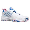 Image de K-Swiss Hypercourt Supreme Chaussures de Sport pour Femme, White Star Sapphire Orchid Pink, 38 EU