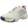 Image de K-Swiss Hypercourt Supreme HB Chaussures de Tennis pour Femme, White Star Sapphire Orchid Pink, 37.5 EU