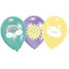Image de amscan 9904307 Lot de 6 Ballons Arc-en-Ciel et Nuage, Regenbogenfarben
