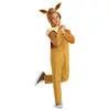 Image de Disguise Costume Pokémon Evoli pour enfants, combinaison officielle Pokémon à capuche avec oreilles, taille classique, taille M (7-8)