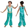 Image de Disney Officiel Classique Déguisement Jasmine Fille Aladdin, Déguisement Halloween Fille en taille S