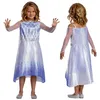 Image de Disney Costume officiel de la Reine des Neiges Elsa pour enfants, déguisement d'Elsa pour filles, déguisement d'Halloween et de Noël, taille XS