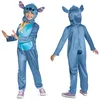 Image de Disney Lilo & Stitch - Déguisement Enfant Stitch avec Capuche et Oreilles- Taille S (5-6 Ans) - Sous Licence Officielle Disney - Costume pour Garçons et Filles, Halloween, Carnaval ou Pyjama Party