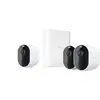 Image de Arlo Pro 3 Camera Surveillance WiFi Exterieure Sans Fil, Pack De 3 Caméras, 2K HDR, 160° Vision Nocturne, Sirène, Détection De Mouvement, Audio Bidirectionnel, Essai Arlo Secure inclus, Blanc