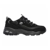 Image de Skechers pour femme. 11930 Baskets en cuir D'Lites-Biggest Fan noir (36), 3 à 5 cm, Lacets, Casuel