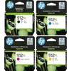 Image de HP 912XL Pack de 4 Cartouches d'Encre Noire, Cyan, Magenta, Jaune grandes capacités Authentiques (3YP34AE) pour HP OfficeJet Pro 8010 series / 8020 series
