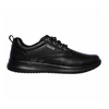 Image de Skechers pour homme. 65693 Chaussures en cuir Delson Antigo noir (40), Plat, 1 à 3 cm, Lacets, Casuel