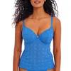 Image de Freya Nomad Nights Haut Tankini Plongeant à Armatures pour Femme, Atlantique, 100D