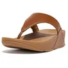 Image de Fitflop Lulu Leather Toepost, Sandales Bout ouvert Femme - Beige (Ss18 Light Tan 592) - 38 EU