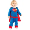 Image de amscan amscan-9906713 Costume de Superman Classique de Warner Bros pour bébé (12-18 Mois), Enfants Unisexes, 9906713, Bleu