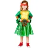 Image de amscan Déguisement Tortues Ninja pour fille, jaune/vert, 6-8 ans