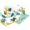 Image de amscan 9909356 Lot de 8 Cartes d'invitation Get Wild avec enveloppes en Papier pour Anniversaire d'enfant, 10239484, Multicolore