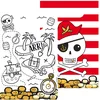 Image de Amscan 9909916 - Lot de 8 sacs en papier motif pirate - Dimensions : 23,4 x 16,2 cm - Sacs cadeaux en papier - Sacs de fête, d'anniversaire d'enfant, cadeau de bienvenue, fête à thème