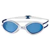 Image de Zoggs Tiger Lunettes de Natation pour Adulte, Protection UV, Sangles Confortables à Ajustement Rapide, Verres teintés Bleus