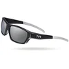 Image de TYR Men's Cortez Sport Wrap Sunglasses Polarized Rectangular, Silver/Black, One Size