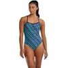Image de TYR Durafast Elite Trinityfit Swimsuit Maillot de Bain Une pièce, Vert/Bleu Marine, 60 Femme