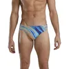 Image de TYR Durafast Elite Racer Brief Swimsuit Slips de Bain, Bleu Sarcelle/Orange, 44 Homme