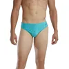 Image de TYR Durafast Elite Racer Brief Swimsuit Slips de Bain, Bleu Clair/Aqua, 40 Homme