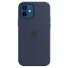Image de Coque en silicone Apple MagSafe pour iPhone 12 et 12 Pro Marine intense en occasion ou reconditionné