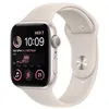 Image de Apple Watch SE GPS 2ème génération, boîtier Aluminium Lumière Stellaire 44mm avec Bracelet Sport Lumière Stellaire en occasion ou reconditionné