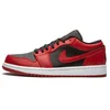 Image de Nike Homme Air Jordan 1 Low Chaussure de Basketball, Gym Red Black White, 44.5 EU