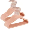 Image de SONGMICS Cintres Enfants, Lot de 50, en Velours, avec Crochets Pivotants à 360° en Rose Gold, Cintres pour Vêtements, Gain de Place, Rose Bonbon CRF027P01