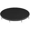 Image de SONGMICS Housse de Trampoline, Bâche de Protection, diamètre 305 cm, avec Trou d évacuation d Eau, Protection Contre la Pluie, Le Soleil, la Neige, Sangles élastiques, Crochets, Noir STC010B01