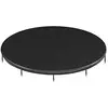 Image de SONGMICS Housse de Trampoline, Bâche de Protection, diamètre 366 cm, avec Trou d évacuation d Eau, Protection Contre la Pluie, Le Soleil, la Neige, Sangles élastiques, Crochets, Noir STC012B01