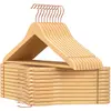 Image de SONGMICS Cintre Bois, Lot de 20, avec Encoches Antiglisse