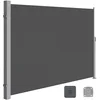Image de SONGMICS Store latéral avec Coffre en Acier résistant à la Rouille Extensible 180 x 450 cm, Brise-Vue, Protection Solaire, occultant, pour Balcon, terrasse, Jardin, Anthracite GSA589G01
