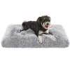 Image de Feandrea Panier pour Chien, Canapé, Lit pour Animaux, 80 x 50 cm, Rembourrage Moelleux, Lavable en Machine, Coussin pour Chien, Gris Ombré PGW201G01
