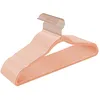 Image de SONGMICS Lot de 20 Cintres Velours Adulte, Longueur 41,5 cm, Fin, Grande Capacité de Charge, avec Crochets Pivotants à 360°, pour Manteaux, Chemises, Rose et Rose Gold CRF026P01