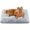 Image de Feandrea Panier pour Chien, Canapé, Lit pour Animaux, 65 x 45 cm, Rembourrage Moelleux, Lavable en Machine, Coussin pour Chien, Gris Ombré PGW200G01