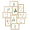Image de SONGMICS Cadres Pêle-Mêle, 10 Cadres pour Photos 10x15 cm, Galerie Photo Murale, Décoration Murale, Beige Naturel RPF020N01