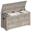 Image de VASAGLE Coffre de Rangement, 2 Charnières de Sécurité, 100 x 40 x 46,4 cm